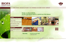 Tablet Screenshot of biofa.cz